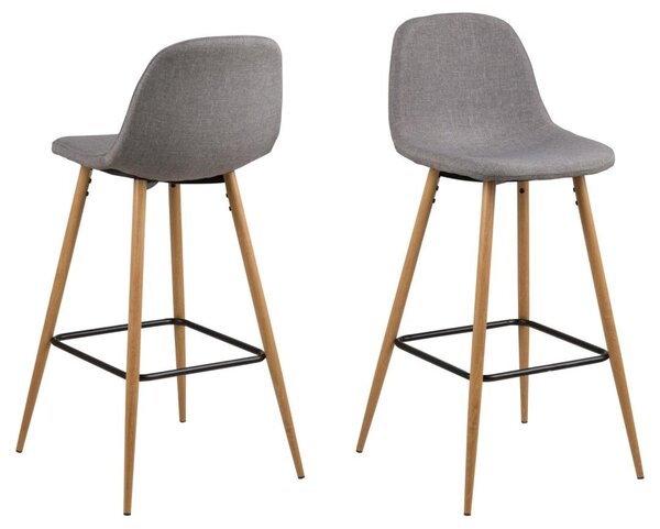 Scaun de bar Wilma V3, Gri, 101x46.6x51 cm