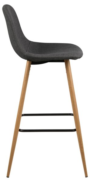 Scaun de bar Wilma, Gri, 101x46.6x51 cm