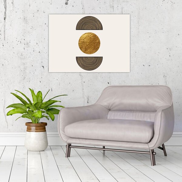 Tablou - Ornament de aur N⁰1 (70x50 cm)