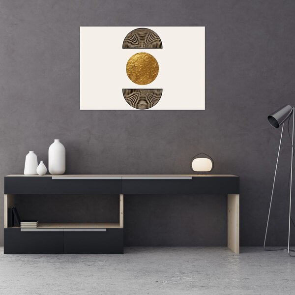 Tablou - Ornament de aur N⁰1 (90x60 cm)
