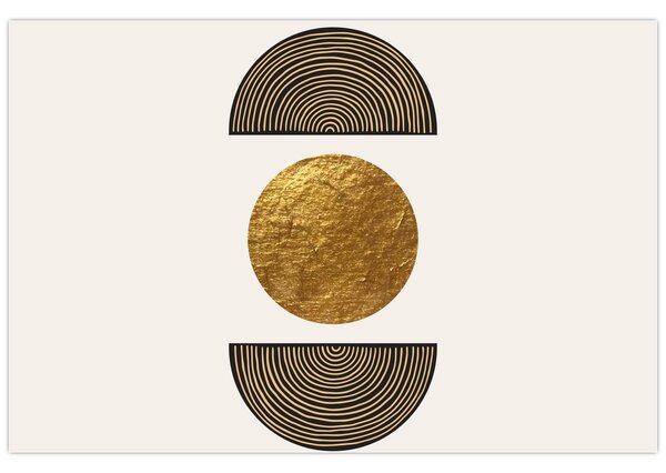 Tablou - Ornament de aur N⁰1 (90x60 cm)