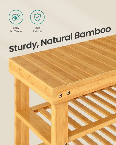 Pantofar Bambou, Natural, 70x28.7x52 cm
