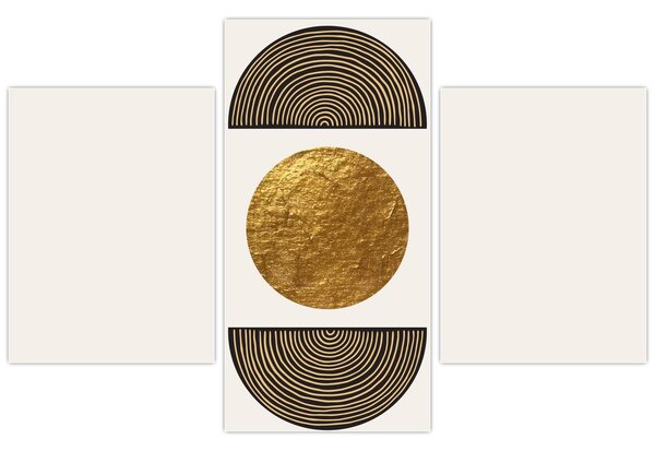 Tablou - Ornament de aur N⁰1 (90x60 cm)