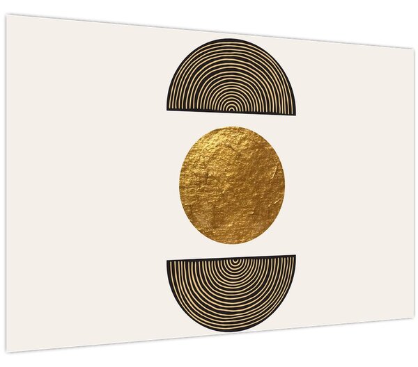 Tablou - Ornament de aur N⁰1 (90x60 cm)