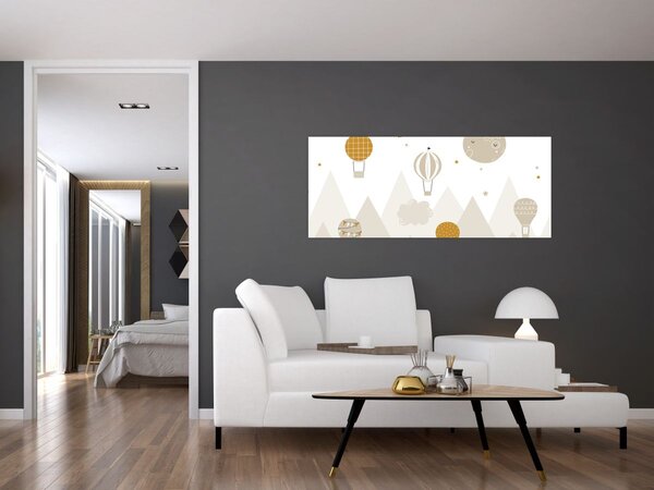 Tablou - Baloane zburătoare (120x50 cm)