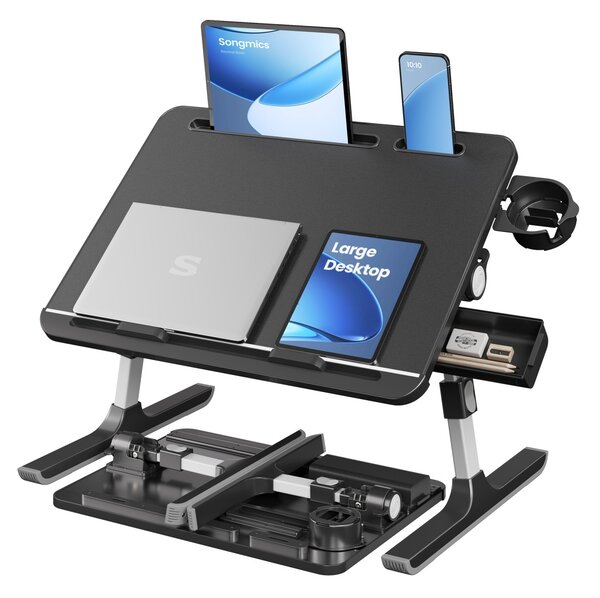 Masuta pentru laptop Barden, Negru, 56x40x36 cm