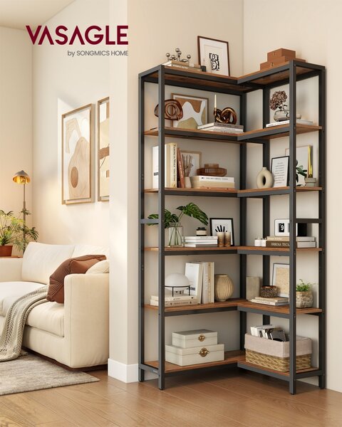 Biblioteca Barnet, Maro rustic, 102x24x175.2 cm