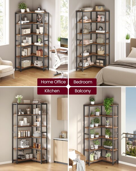 Biblioteca Barnet, Maro rustic, 102x24x175.2 cm