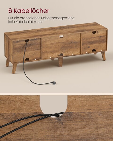 Comoda TV Miranta, Maro miere, 147x39x50.1 cm