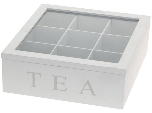Cutie pentru plicuri de ceai Excellent Housewre Tea, albă