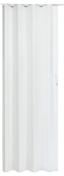 Usa de interior plianta tip acordeon, 203x80cm, stejar alb mat, 0,7mm