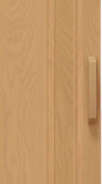 Usa de interior plianta tip acordeon, 203x80cm, stejar deschis, 0,7mm