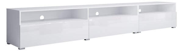 Comodă TV Serodeu 105Alb lucios, Alb, 27x4x4cm