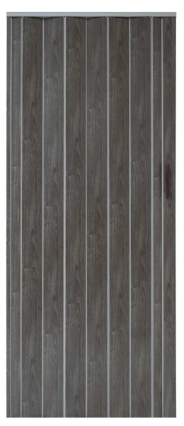 Usa de interior plianta tip acordeon, 203x80cm, stejar grafit mat, 6mm