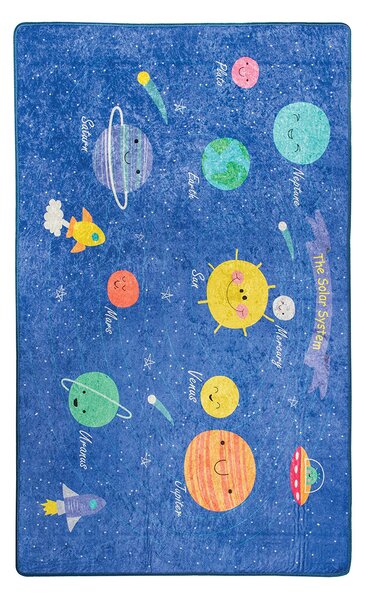 Covor pentru copii Space, Albastru, 100x160 cm