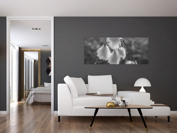 Tablou - Iarba de bumbac (120x50 cm)