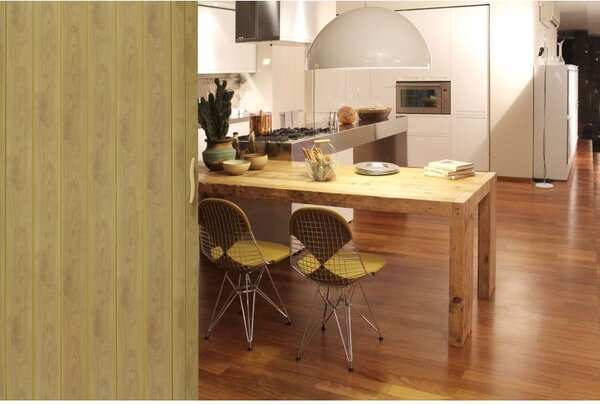 Usa de interior plianta tip acordeon, 203x80cm, stejar mat, 6mm