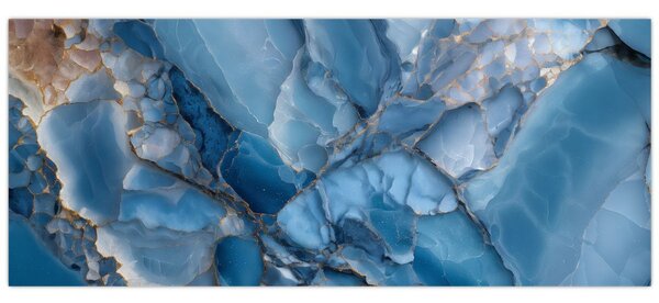 Tablou - Marmură albastră fragmentată (120x50 cm)