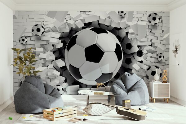 Fototapet Mingile de fotbal care sparg barierele, Fototapet copii, Fototapet populare, u96315 - Tapeko.ro