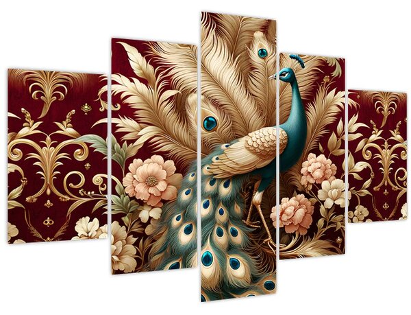 Tablou – Păun elegant (150x105 cm)