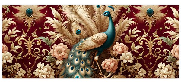 Tablou – Păun elegant (120x50 cm)