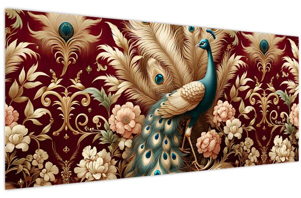 Tablou – Păun elegant (120x50 cm)