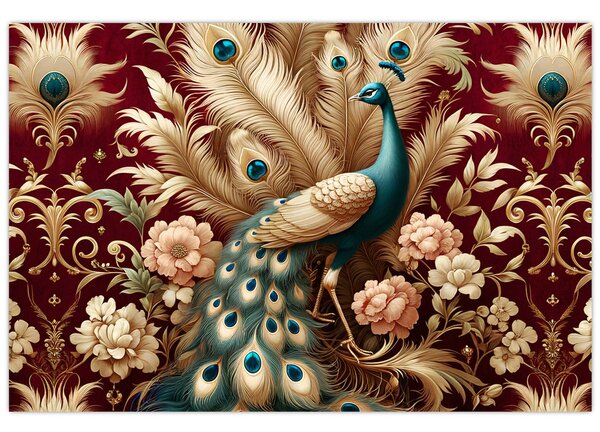 Tablou – Păun elegant (90x60 cm)