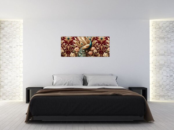 Tablou – Păun elegant (120x50 cm)
