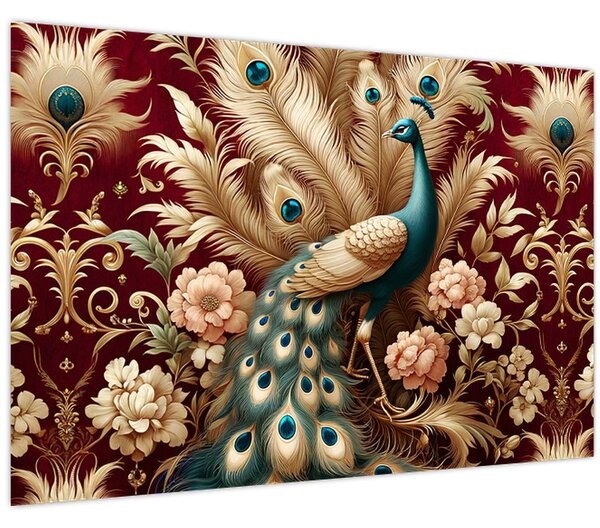 Tablou – Păun elegant (90x60 cm)