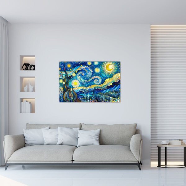 Tablou – Mozaic al nopții înstelate (90x60 cm)