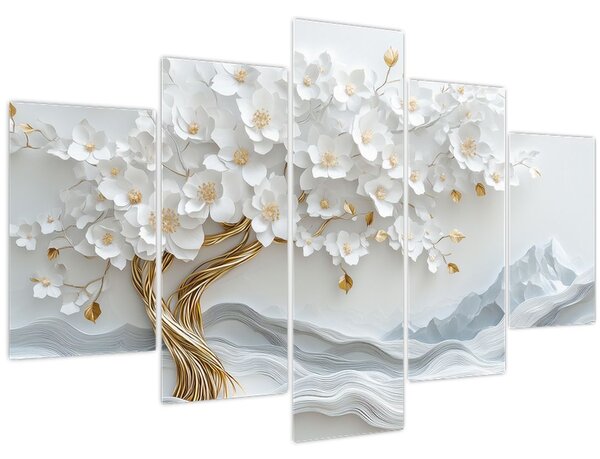 Tablou – Arborele vieții 3D elegant (150x105 cm)