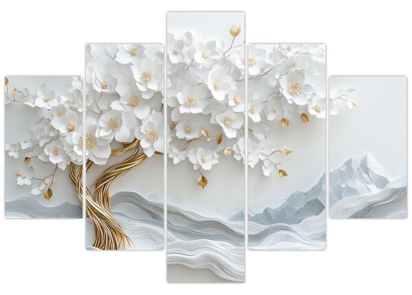 Tablou – Arborele vieții 3D elegant (150x105 cm)