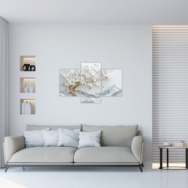 Tablou – Arborele vieții 3D elegant (90x60 cm)