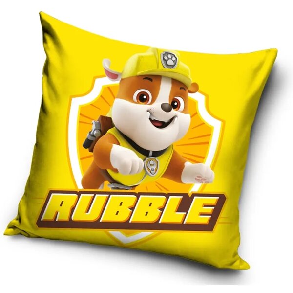 Față de pernă pentru copii PAW PATROL-RUBBLE Latime: 40 cm | Lungime: 40 cm
