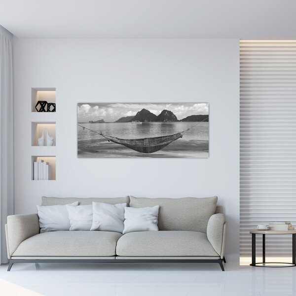 Tablou - Hamac pe plajă (120x50 cm)