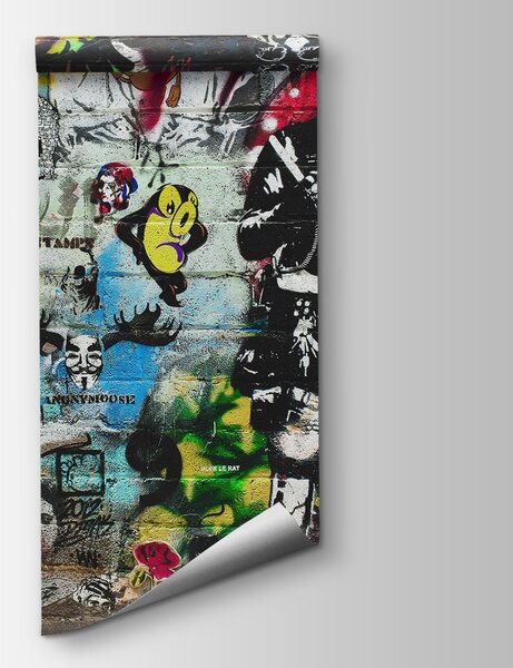 Fototapet Zid cu graffiti pe el, Fototapet designer, Fototapet populare, u12434 - Tapeko.ro