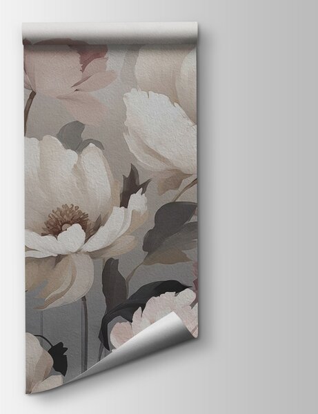 Fototapet Flori delicate în nuanțe pastelate delicate, Fototapet bujori, Fototapet populare, w02111 - Tapeko.ro