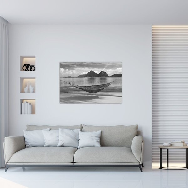 Tablou - Hamac pe plajă (90x60 cm)