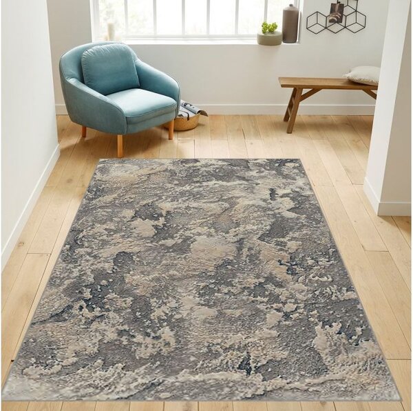 Traversa Anny 33020-192, Inaltime Fir 7 mm, Latime 0.58m, Marime 58 x 300 cm, Bej, Maro, Festonata Surfilata Tivita, Antialergica, Polipropilena