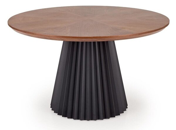 Masă Houston 2139Negru, Nuc, 8cm, Furnir din lemn natural, MDF, Metal