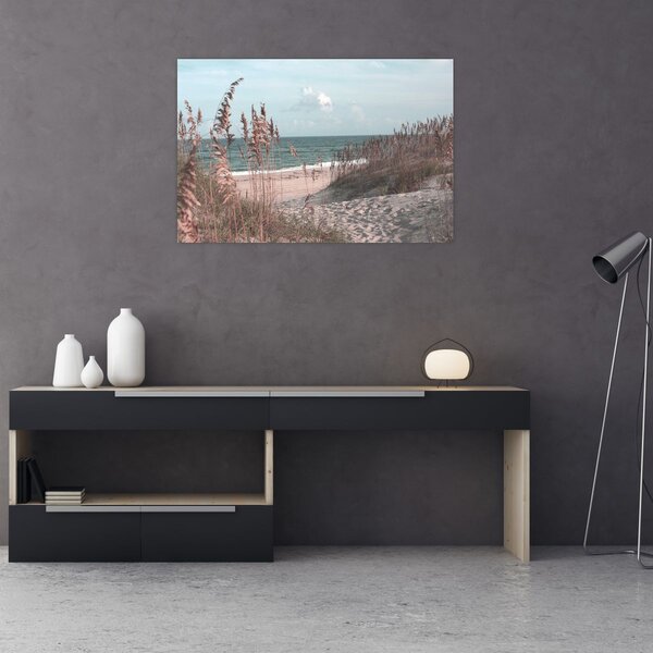 Tablou - Plaja roz (90x60 cm)