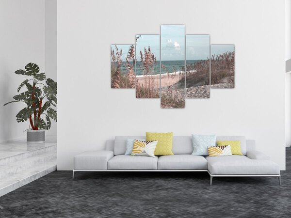 Tablou - Plaja roz (150x105 cm)