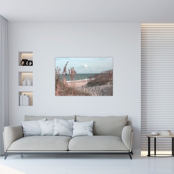 Tablou - Plaja roz (90x60 cm)