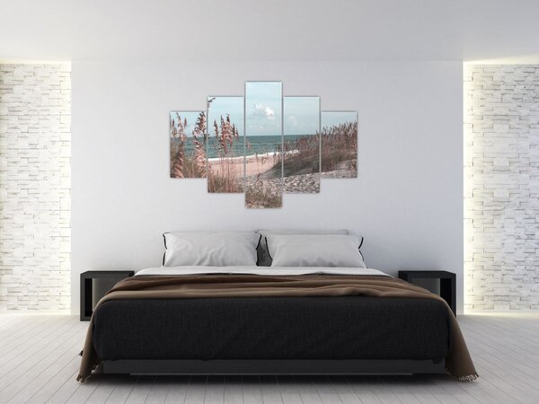 Tablou - Plaja roz (150x105 cm)