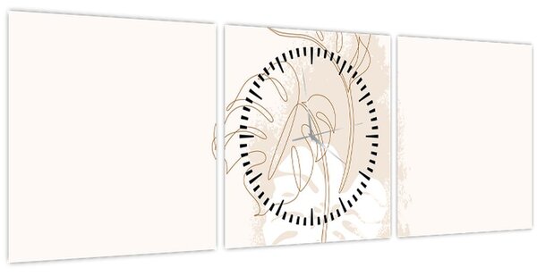 Tablou - Monstru de linie N⁰1 (cu ceas) (90x30 cm)