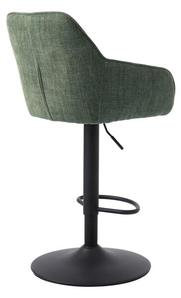 Scaun de bar pivotant Avola, verde