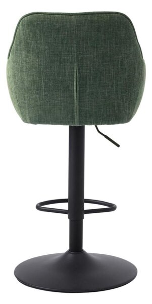 Scaun de bar pivotant Avola, verde