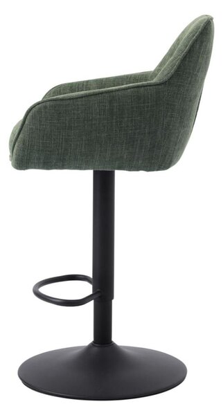 Scaun de bar pivotant Avola, verde