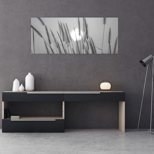 Tablou - Pajiște la apus (120x50 cm)