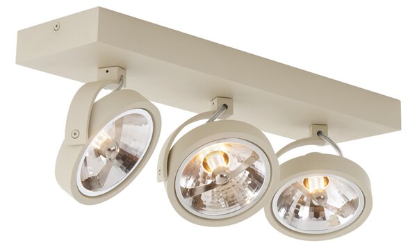 Spotlight modern tavan bej G9 rotund reglabil 3 lumini - Go
